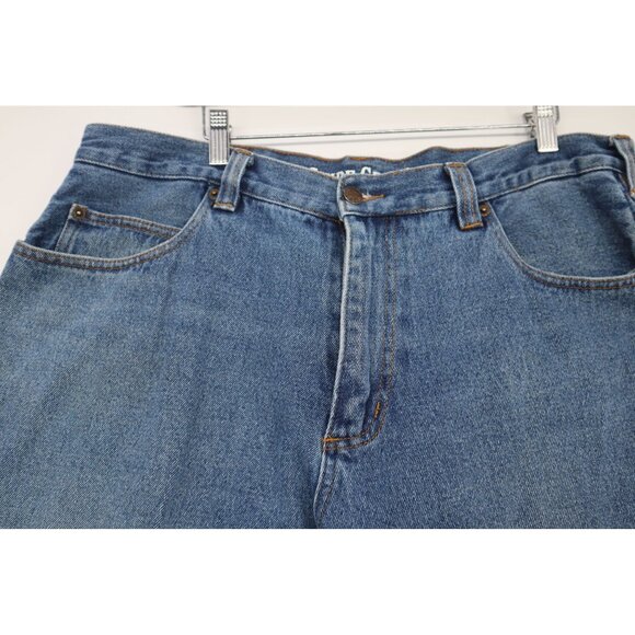 Guide Gear Mens Denim Carpenter Jeans 38x30 Heavy Duty Workwear Wide Leg Baggy - Picture 8 of 15